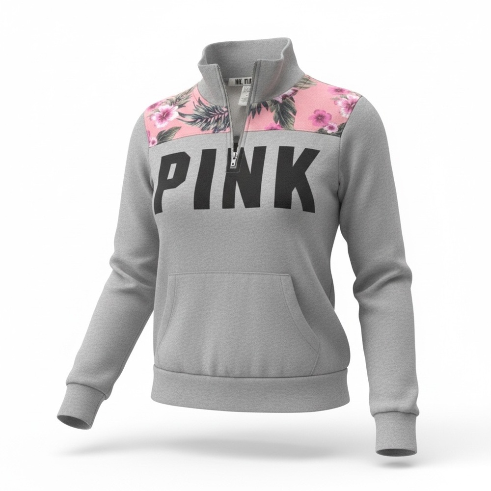 Pink size small light weight half zip - Picture 2 of 3